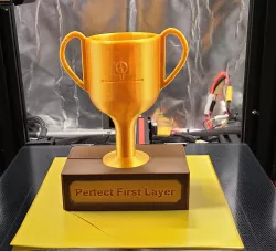 3D Printing Trophy: Perfect First Layer