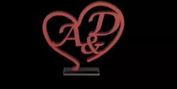 A&D Heart Decoration Gift for Wedding