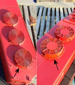 Aristocraft replacement fans for EMD GP40 SD45 - 1:29 Scale