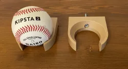 Baseball wall holder