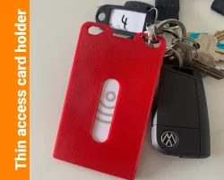 Blank thin access card holder