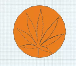 cannabis coaster (stackable)