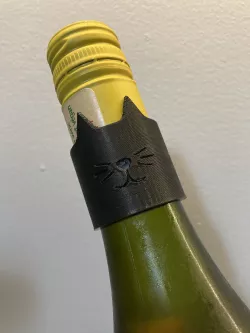 Cat Wine Bottle Topper