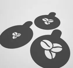 Coffee Bean Stencil