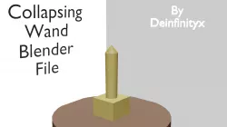 Collapsing wand blender file