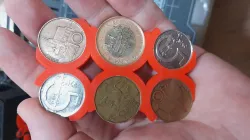 Credit card size change coin holder - 100 CZK