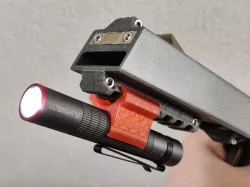 Customizable Simple Picatinny / NATO Rail Laser / Flashlight Mount
