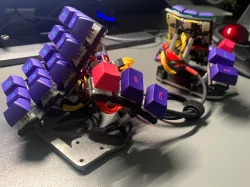 Cyberpunkish Dactyl Manuform Skeleton Edition 3x5+3