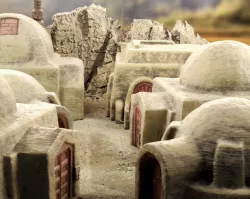 Desert sci-fi buildings