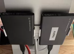 Double Samsung T7 SSD Mount for iMac Stand