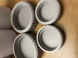 Easier/faster caps for "Pill Box / Outdoor Container"
