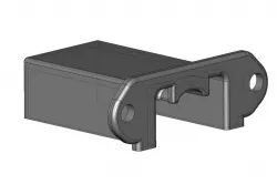 Ender 3 Pro Cable Channel Protective Cover with zip tie mount (control box cables channel cover)