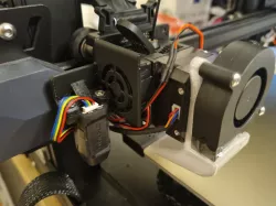 Ender 3 S1 Zero Offset CR Touch Mount - With Fan Guard