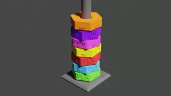 filament swatch with overhang test
