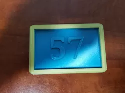 Filler Plate and Bezel for 57 Chevy dash clock