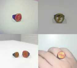 Flash and Reverse Flash Ring for Cisco Gold Ring