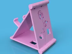Folding Phone Stand with Rose