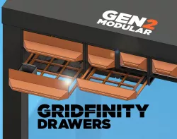 GEN2 Gridfinity Drawers for Lack Enclosures