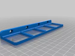 Gridfinity 4x1 Wall Mount Base