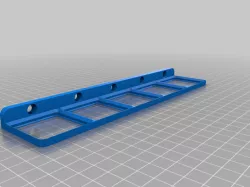 Gridfinity 5x1 Wall Mount Base