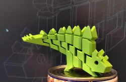 Günther the flexi Stegosaurus print in place articulated dinosaur