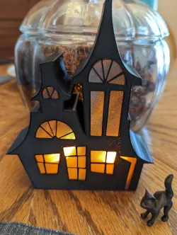 Haunted House with glass