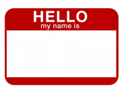 Hello My Name Is ... Blank Template