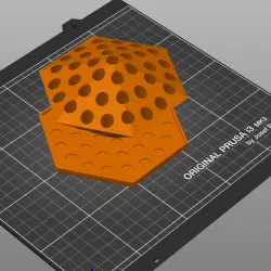 Hexagon Paint Brush Holder