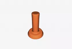 Ikea Bekant cable management pin