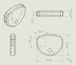 Key Bow for Lever Lock Impressioning