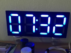 Large 7 segment clock