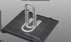 Large Bent Paperclip Bookend