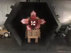 LEGO Hexagon Brickhead Display
