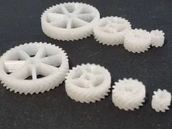 Lego Technic compatible double helical gears