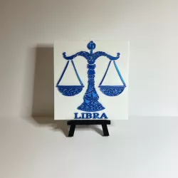 Libra zodiac sign wall art