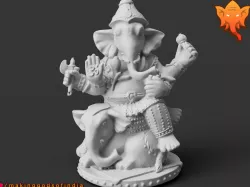 Mahotkata Ganesha Riding an Elephant