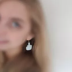 Middlefinger (FU) earrings