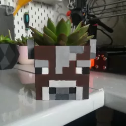 Minecraft Cow Pot