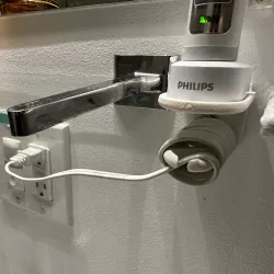 Minimal Sonicare Wall Mount and Cord Organizer