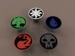 MTG Mana Symbol Knobs