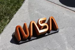 NASA Worm 3D Plaque
