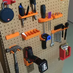 Pegboard levitating toolbox