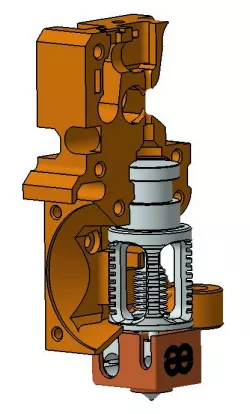 Phaetus Dragon HF Extruder Body REMIX - Easy nozzle change