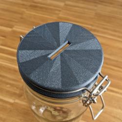 Hygrometer Mount for Ikea Korken Jars w/ STL 