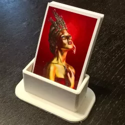 Portrait business card holder
