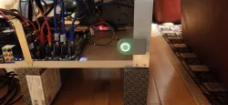 Power button holder for VGA/GPU MINER RIG
