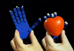 Prosthetic/Robotic Hand Printable As An Assembled Unit Without Supports