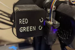 QR Code Cover with leveling knob direction for Ender 3 v2