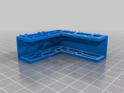 Rail Mounted Desk Plug Organizer w/Screwholes 