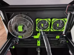 Rat Rig V-Core 3.1 - 400 - Printable aft enclosure panel with holes for two 120mm fans